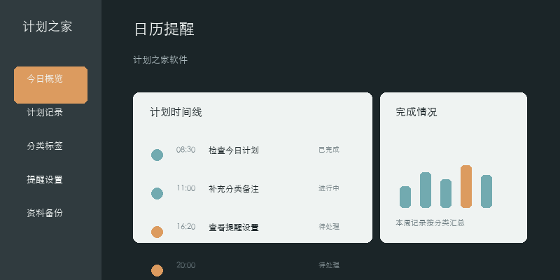 计划之家软件资料页面界面